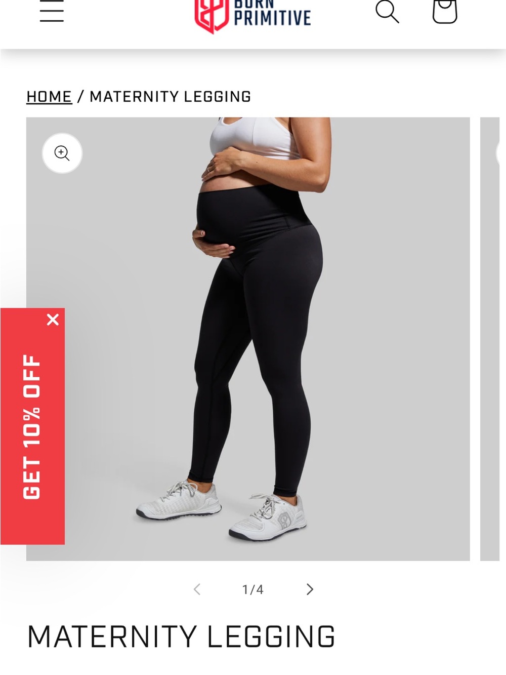 NWOT Born Primitive Maternity Leggings - Black